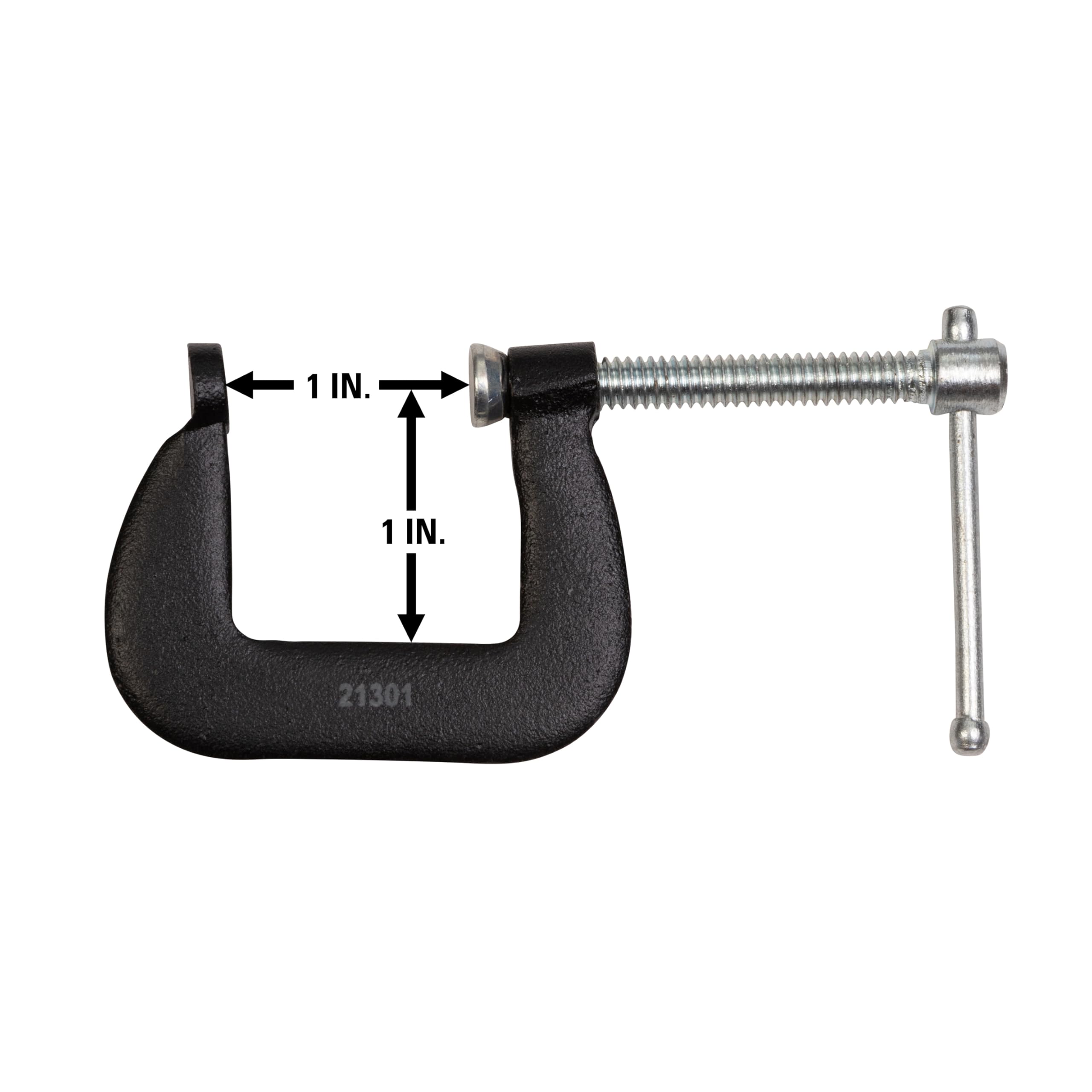 Super-Junior Wilton C-Clamp, 1" Opening, 1" Throat, 500 Lbs. Clamping Force (Model 50)