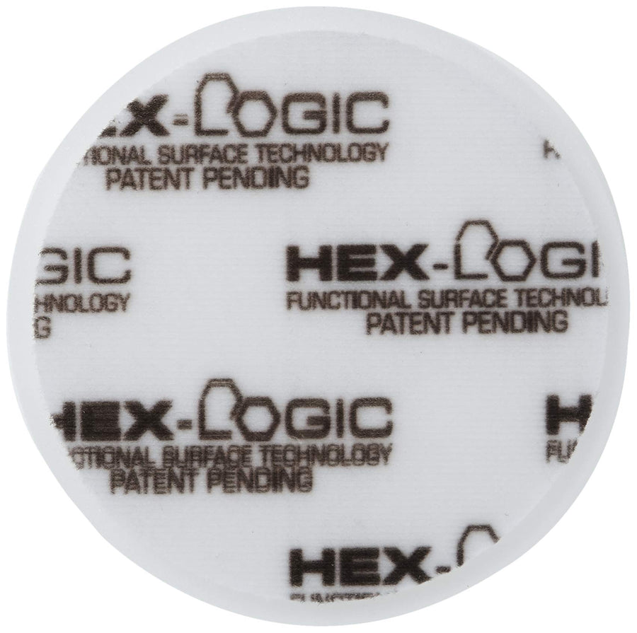 Chemical Guys Hex-Logic BUFX_104_HEX5 Light-Medium Polishing Pad, White, 5.5" Pad Made for 5" Backing Plates, 1 Pad Includeded
