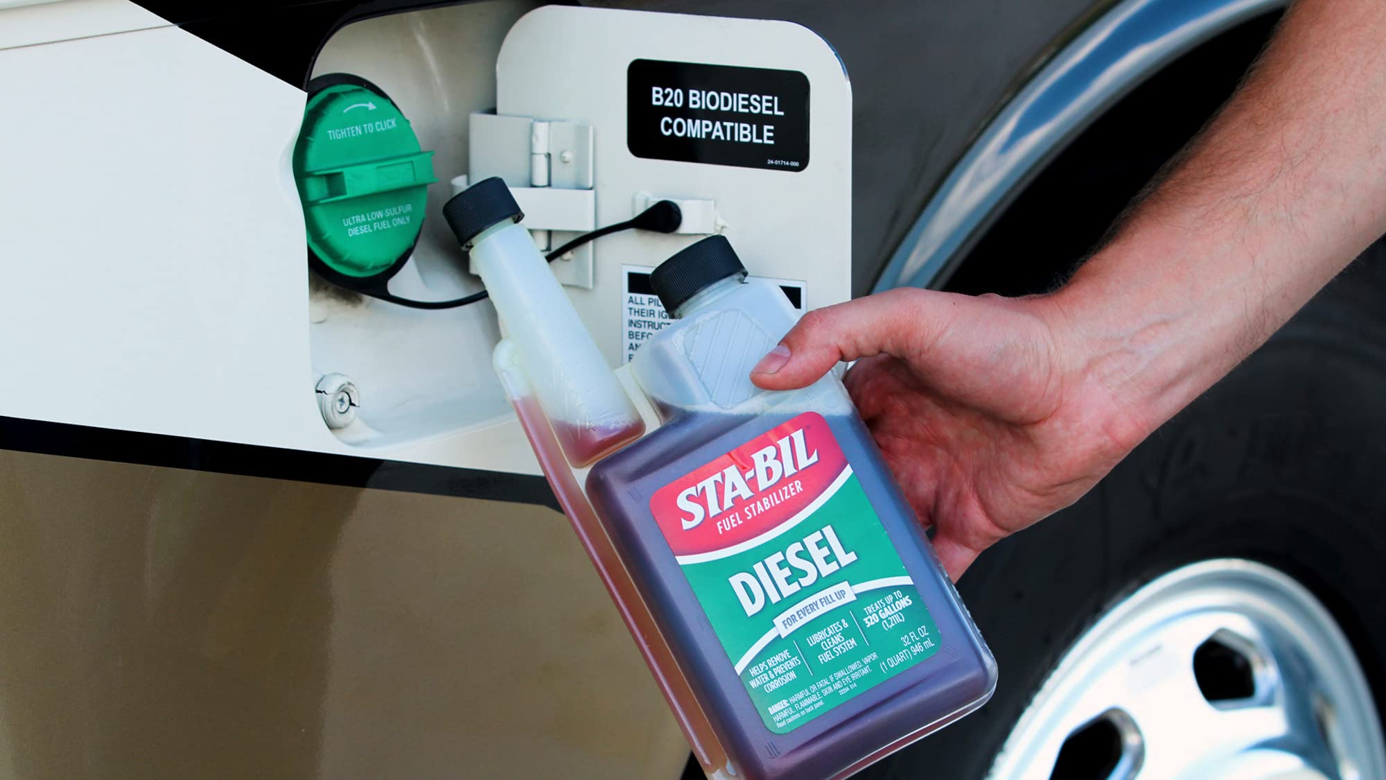 Diesel Fuel Stabilizer And Performance Improver STA-BIL - Keeps Diesel Fuel Fresh For Up To 12 Months - Lubricates And Cleans The Fuel System - Treats 320 Gallons, 32 fl. oz. (22254)