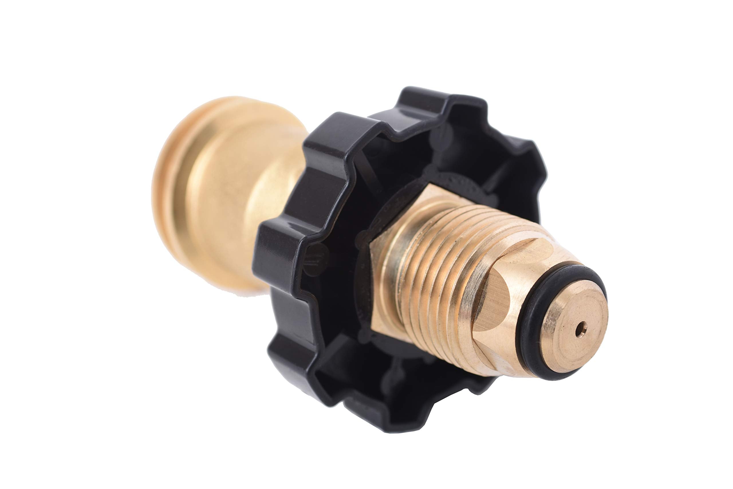 Flame King Propane Tank Adapter QCC1 to POL Type Converts Propane Tank from Old to New Connection