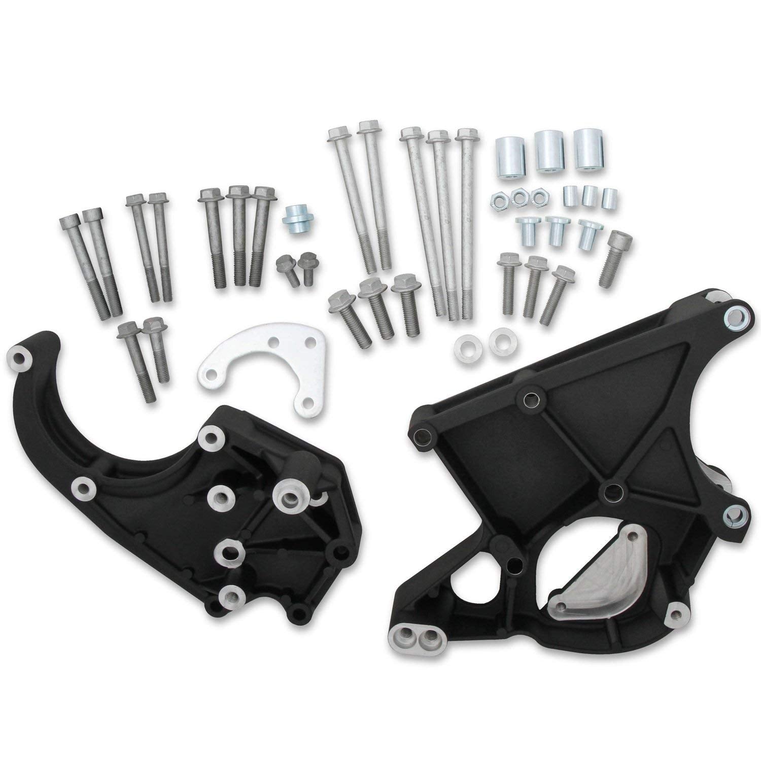 Holley LS/LT Accessory Drive Bracket - Driver's & Passenger's Side Brackets Black 20-132BK
