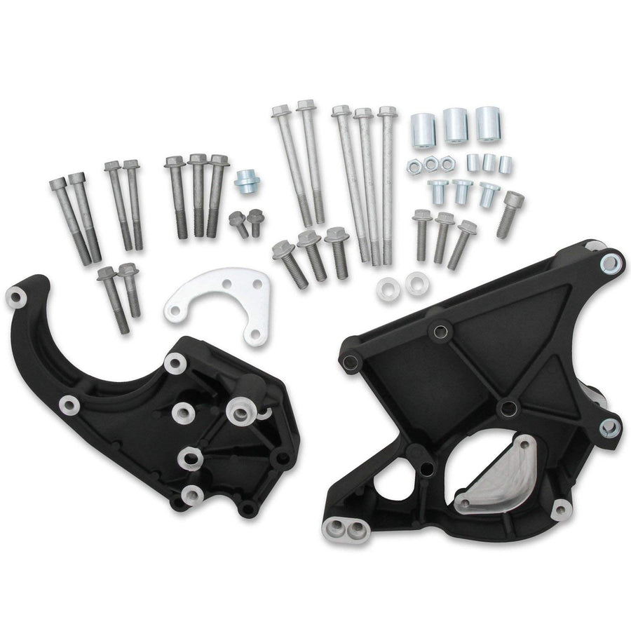 Holley LS/LT Accessory Drive Bracket - Driver's & Passenger's Side Brackets Black 20-132BK