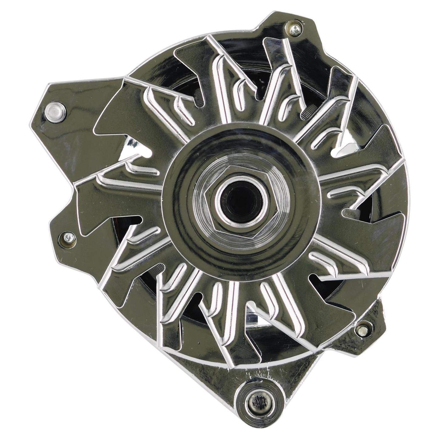 Alternator Powermaster 8-37529-110 (Chrysler Upgrade CS130 Type Chrome 140A 1V Pulley w/spacers 1-Wire 318/340/360), 1 Pack