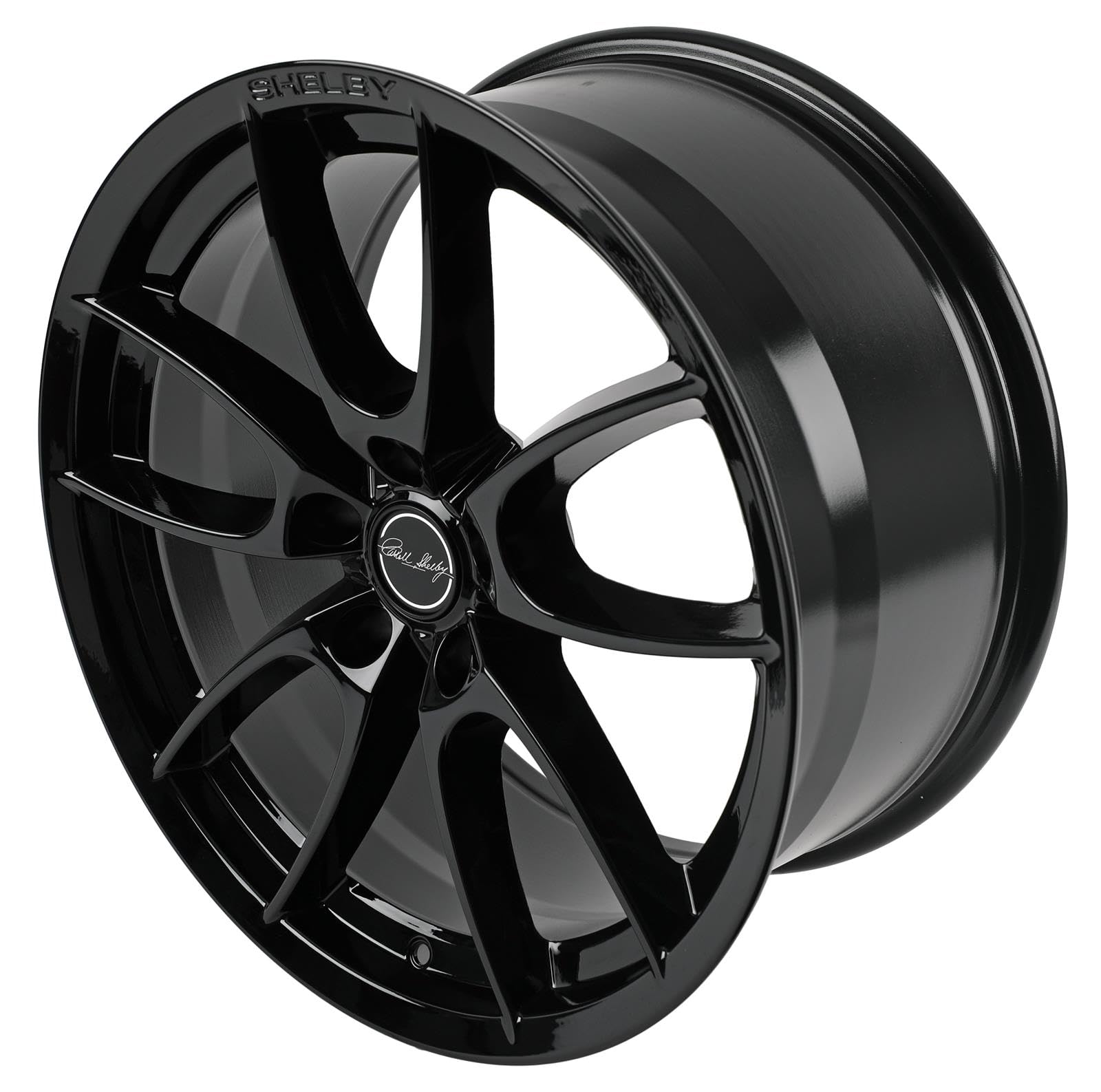CS5-19 x 9.5 in. Carroll Shelby Wheels - 5 x 114.3-34mm Offset - Gloss Black