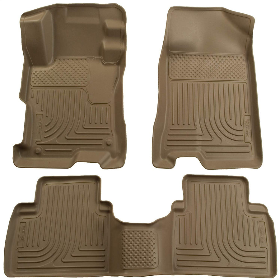 Husky Liners - 98603 4 Door Fits 2007-12 Nissan Altima Weatherbeater Front & 2nd Seat Floor Mats Tan