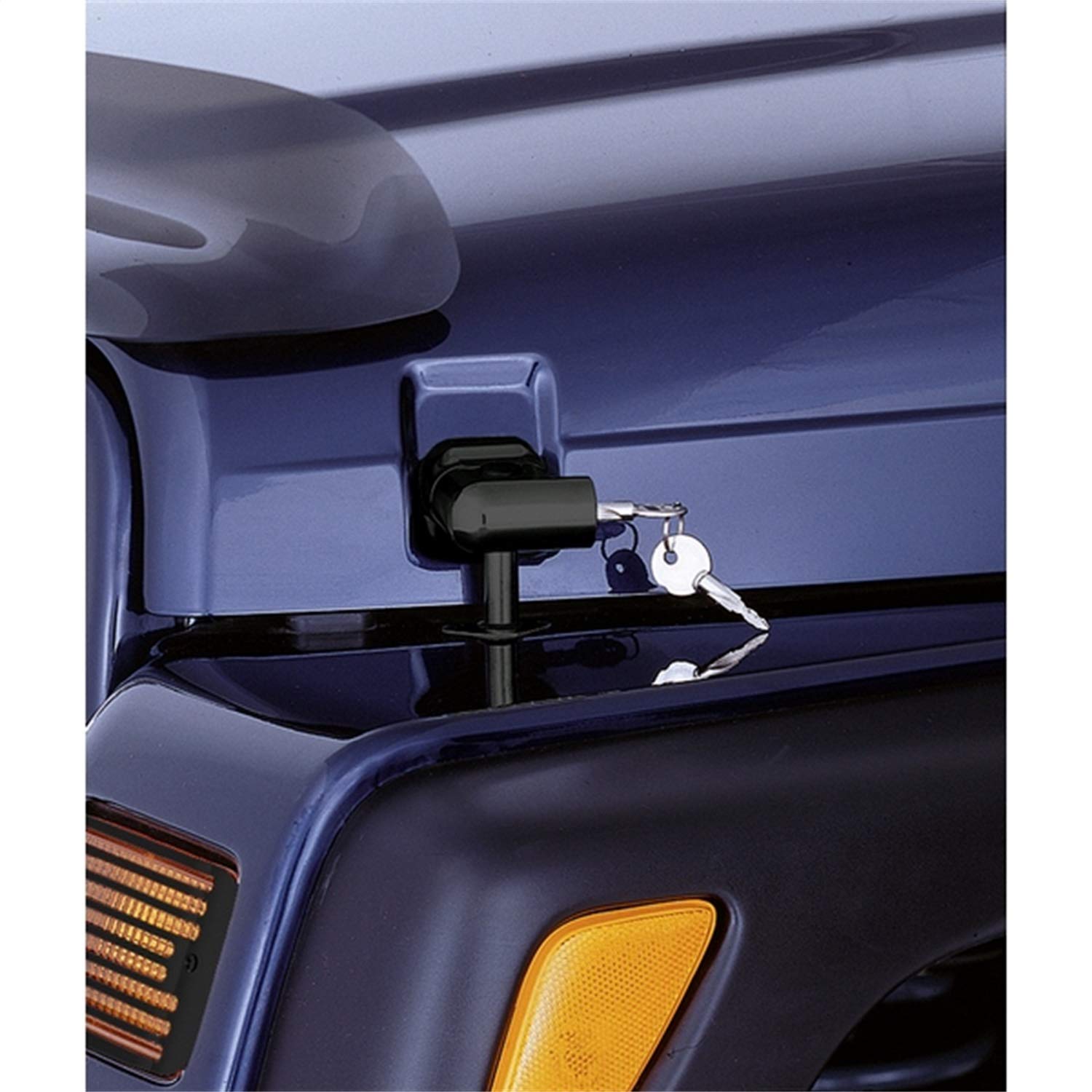 Hood Catch Kit Rugged Ridge for Jeep Wrangler TJ | Steel, Black | 11210.10 | Fits 1997-2006 Jeep Wrangler TJ
