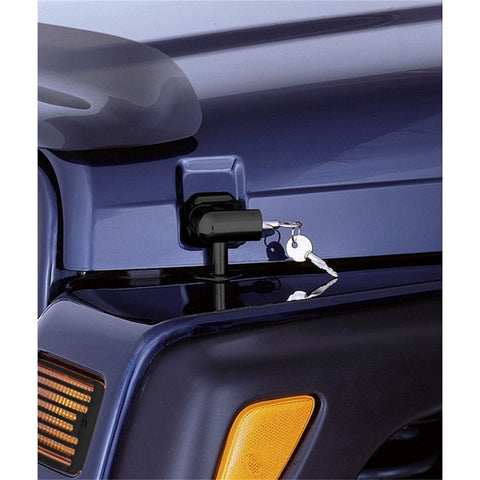Hood Catch Kit Rugged Ridge for Jeep Wrangler TJ | Steel, Black | 11210.10 | Fits 1997-2006 Jeep Wrangler TJ
