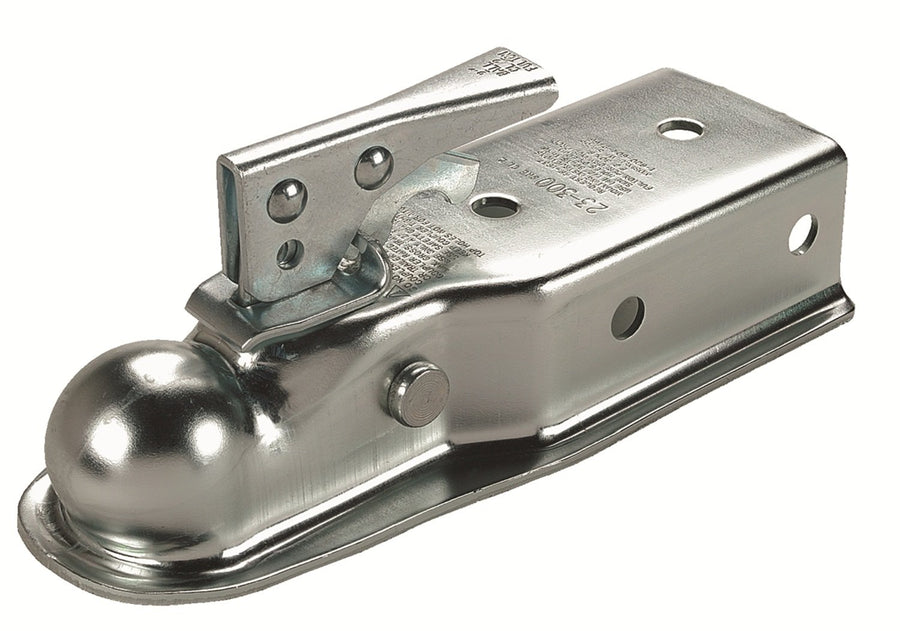 Fulton Coupler Straight, Class II, 2-Inch Ball, 3-Inch Channel-Holes On 3-Inch Centers, 3500-Pound, Zinc