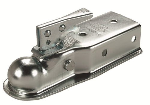 Fulton Coupler Straight, Class II, 2-Inch Ball, 3-Inch Channel-Holes On 3-Inch Centers, 3500-Pound, Zinc