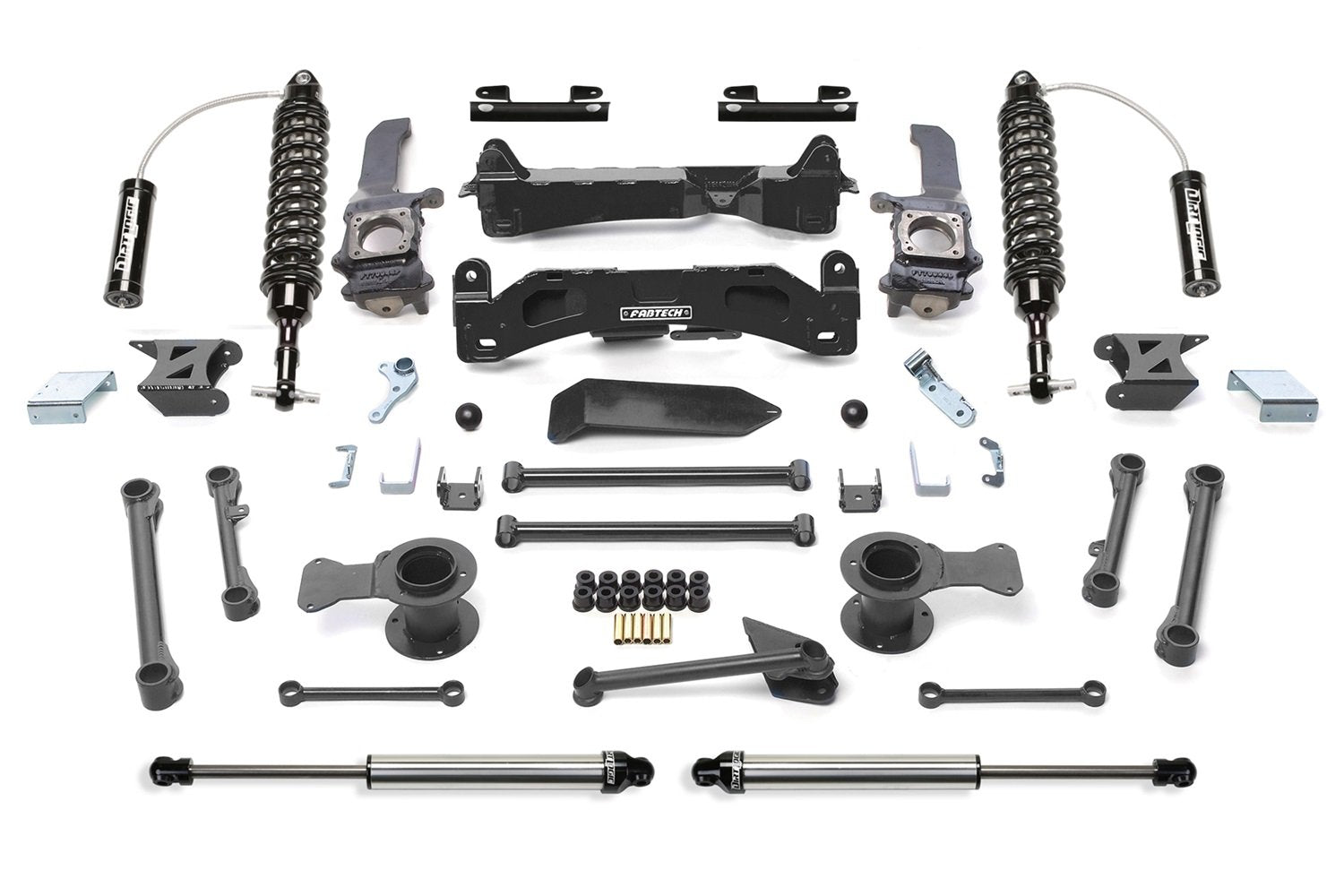 Fabtech Performance K7040DL Lift System 6 in. Lift w/Front Dirt Logic SS 2.5 Coilover Resi Rear Dirt Logic SS Shocks Lift System