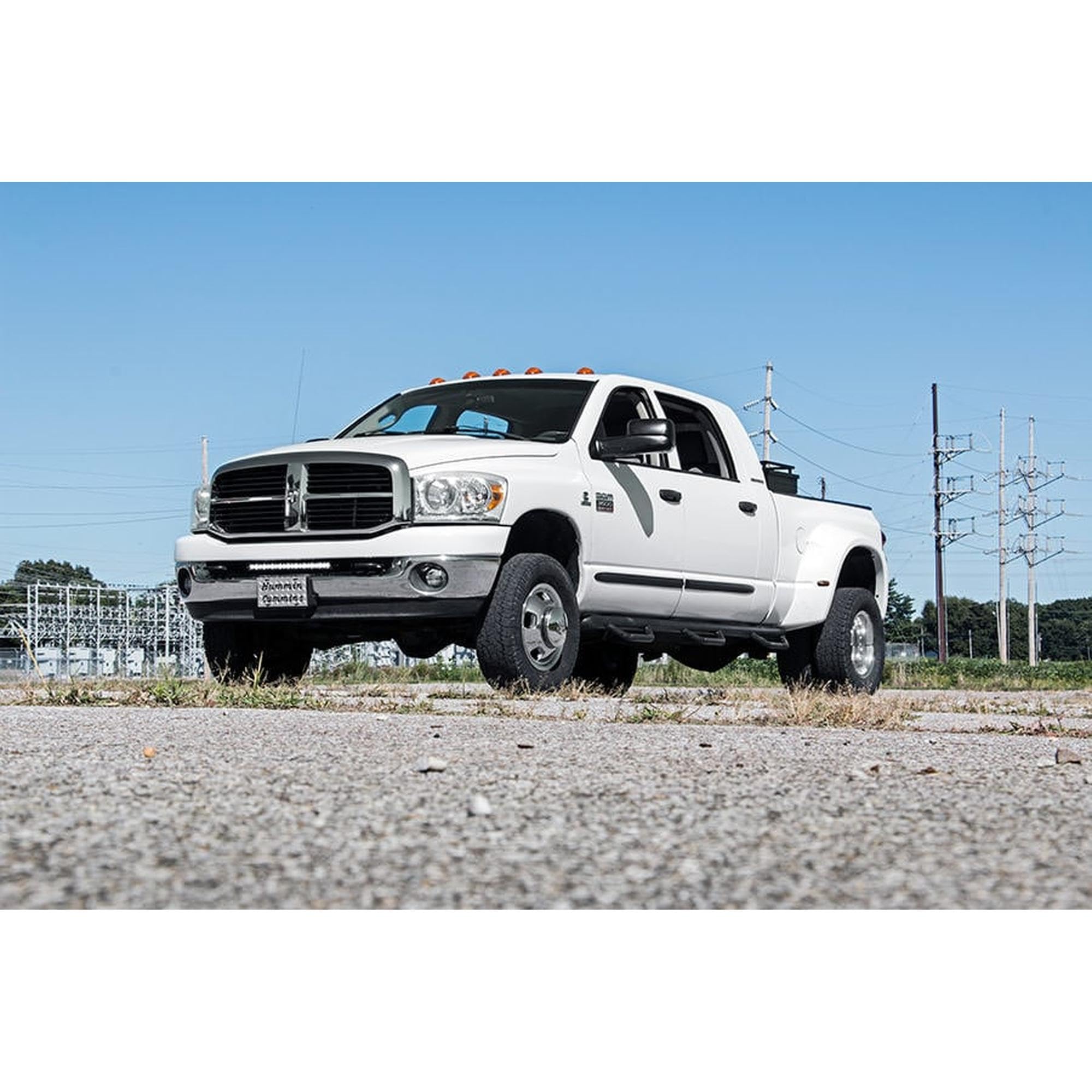 20" Rough Country LED Light Bar Kit for Ram 2500/3500 (2010-2018) - Bumper Mount, 105W Spectrum Series, 9,450 Lumens, Combo Spot & Flood Beam