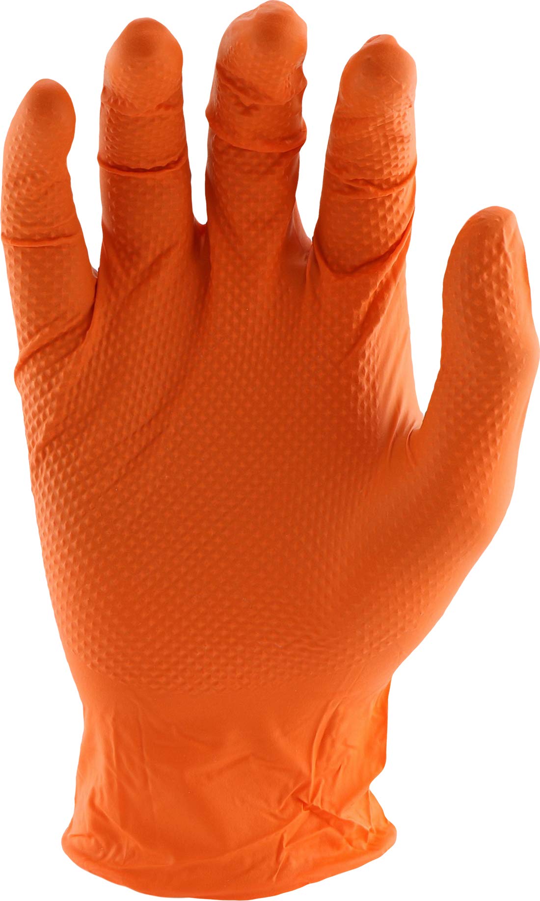 PosiGrip West Chester 2940 7 MIL Industrial Grade Nitrile Gloves – [Pack of 90] Orange, XX-Large, Powder-Free Gloves with Diamond Embossed Textured Palm