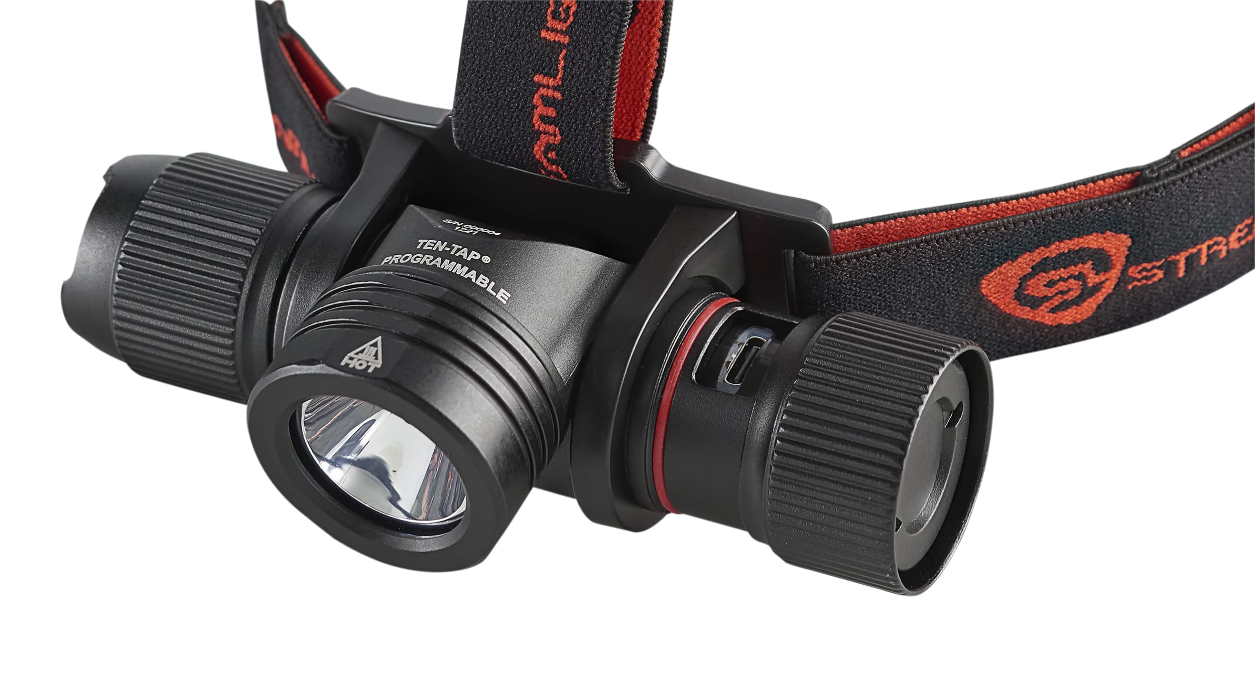 ProTac 2.0 Streamlight 2000-Lumen Headlamp with Rechargeable Battery, Strap, Black