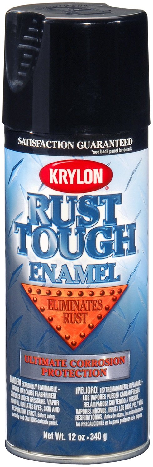 Krylon 'Rust Tough' K09202007 Gloss Black Rust Preventive Enamel - 12 oz. Aerosol