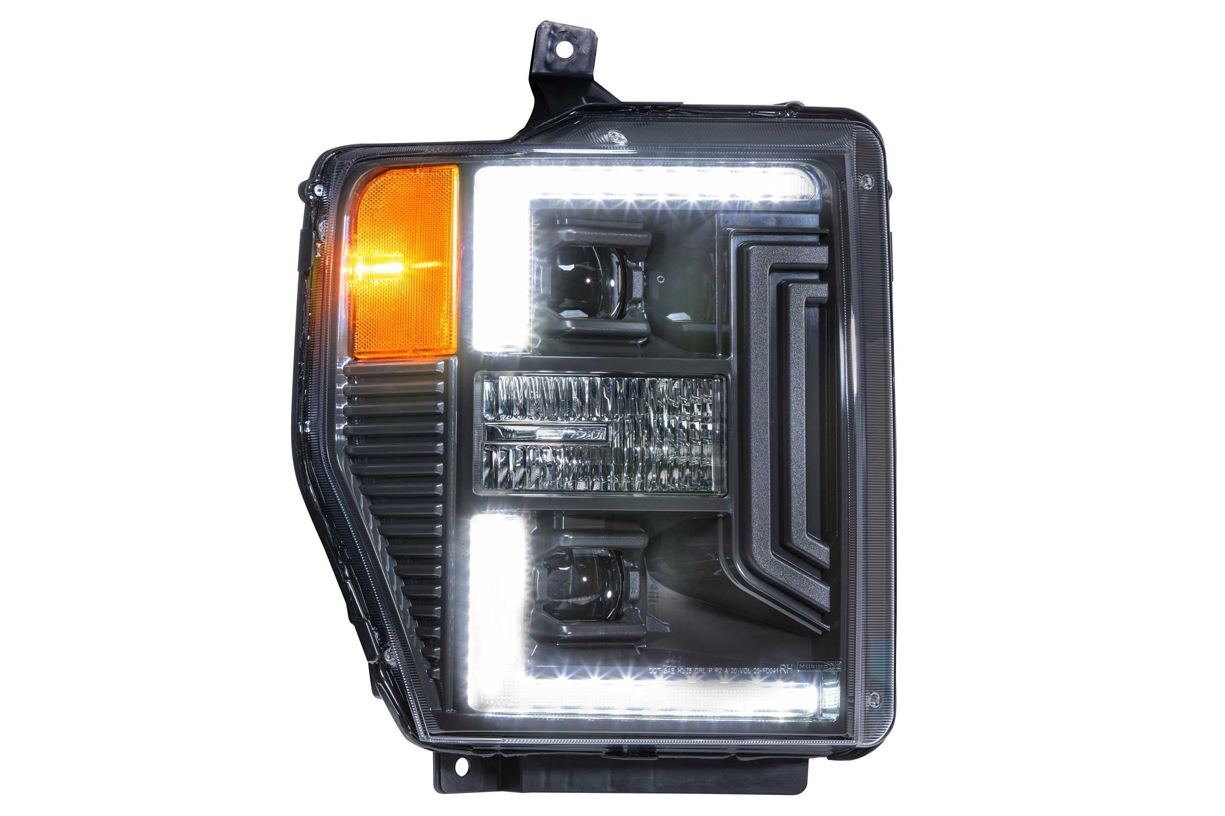 Morimoto XB LED Hybrid Headlights, Plug and Play Headlight Housing Upgrade for Ford Super Duty (08-10)