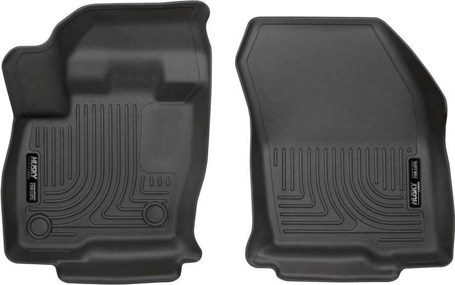 Weatherbeater Husky Liners Floor Mats | Fits 2015-2024 Ford Edge | Front Row, 2-pc Black - 13401