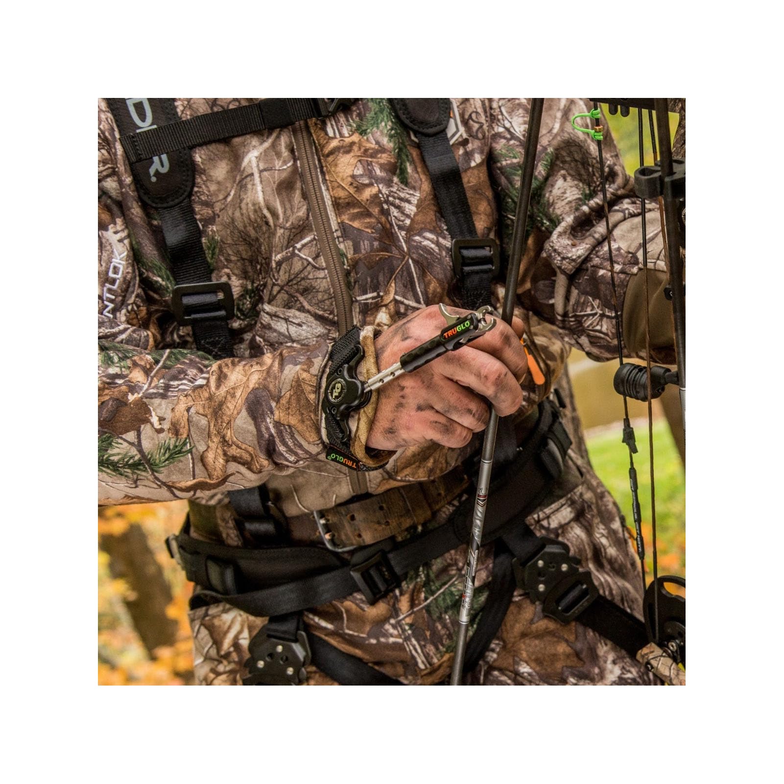 Nitrus TRUGLO Dual-Jaw Ultra-Smooth Extremely Quiet Archery Release Aid, Side-Lock Connection, Realtree Camo