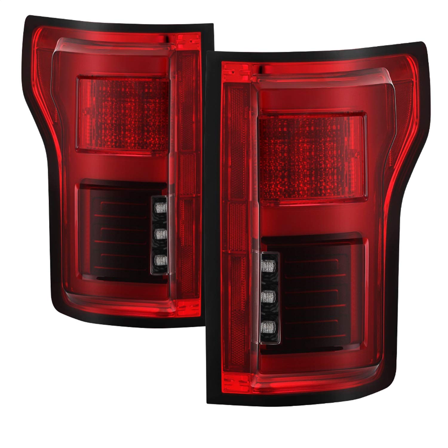 Spyder Auto Light Bar Led Tail Lights 5083784 Will Only Fit Factory Led Models Pair Black Smoke