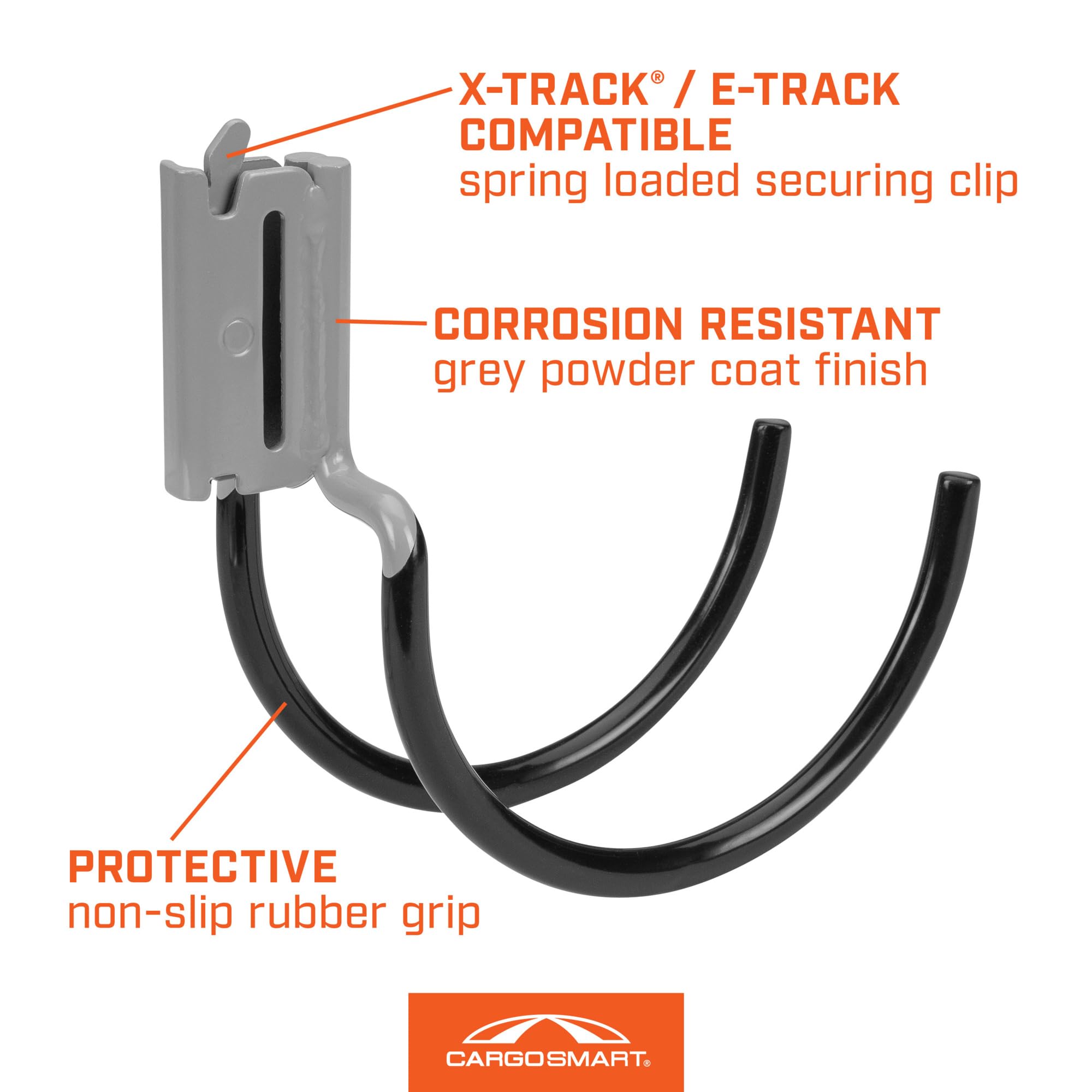 Coated Premium Dual Arm "J" Hook 1 Pk