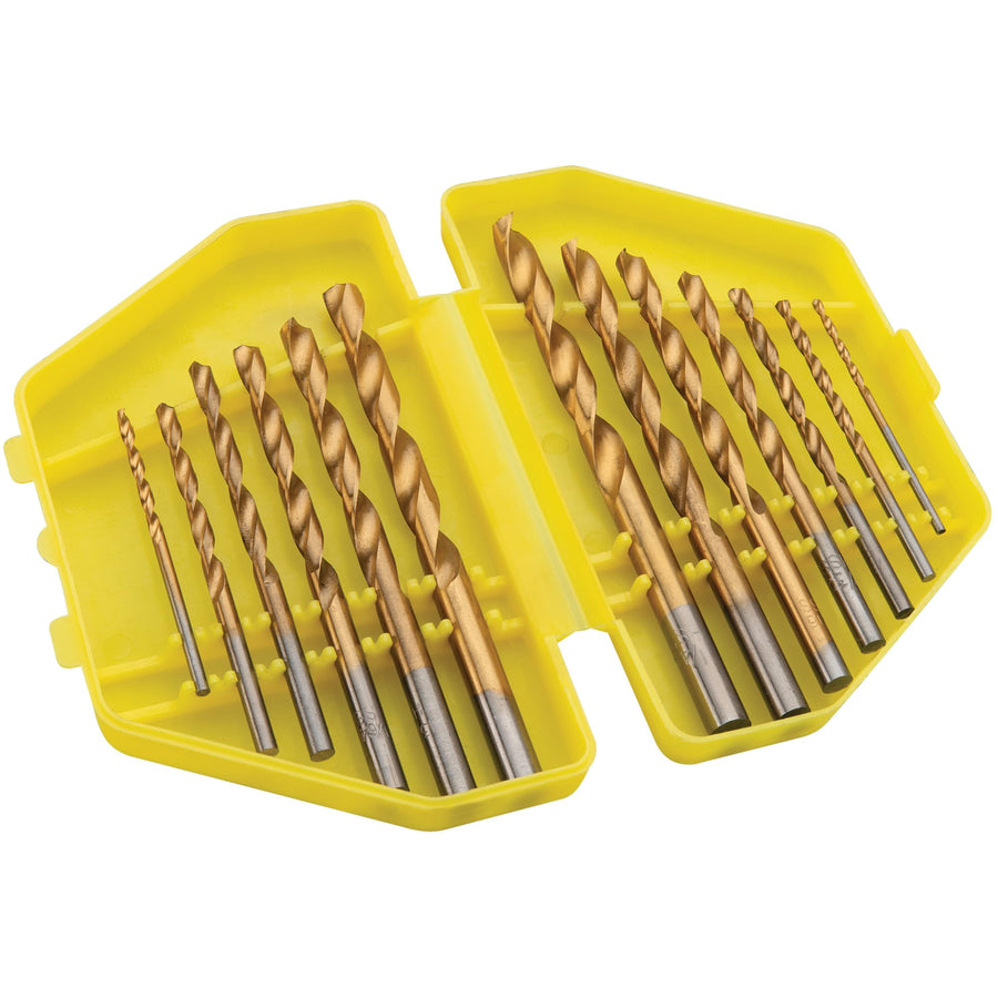 1 16-Piece Performance Tool 1459 Handy Plastic Storage Case for 1/16 to 1/4-Inch Bit Sizes Precision DIY Tasks and Repair Jobs