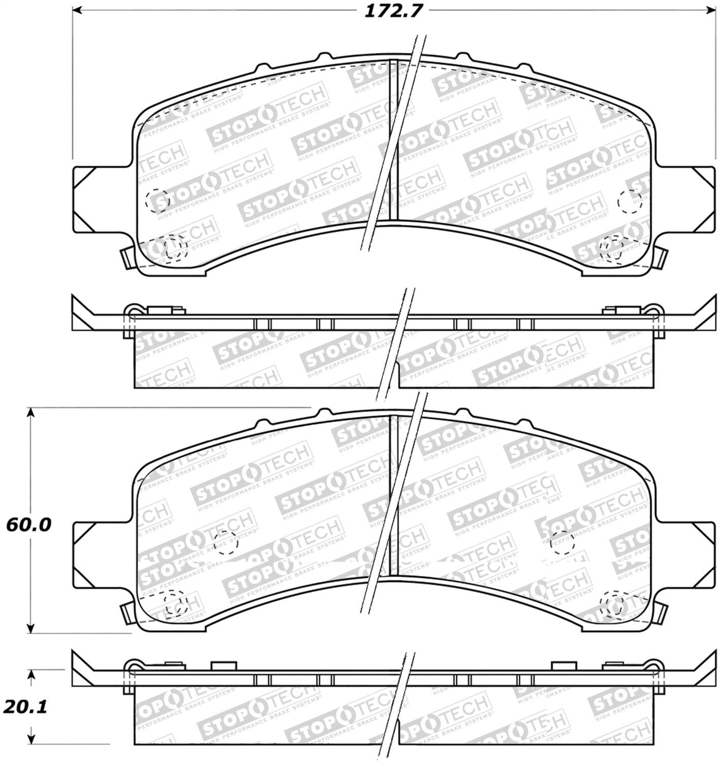 Street Select StopTech Brake Pads 305.09740