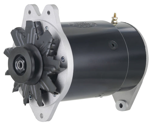 PowerGEN Alternator Powermaster Performance 82112 90 Amp 12 Volt 6.68 in. Field Housing Mount For 3/8 in. Belt Black Finish