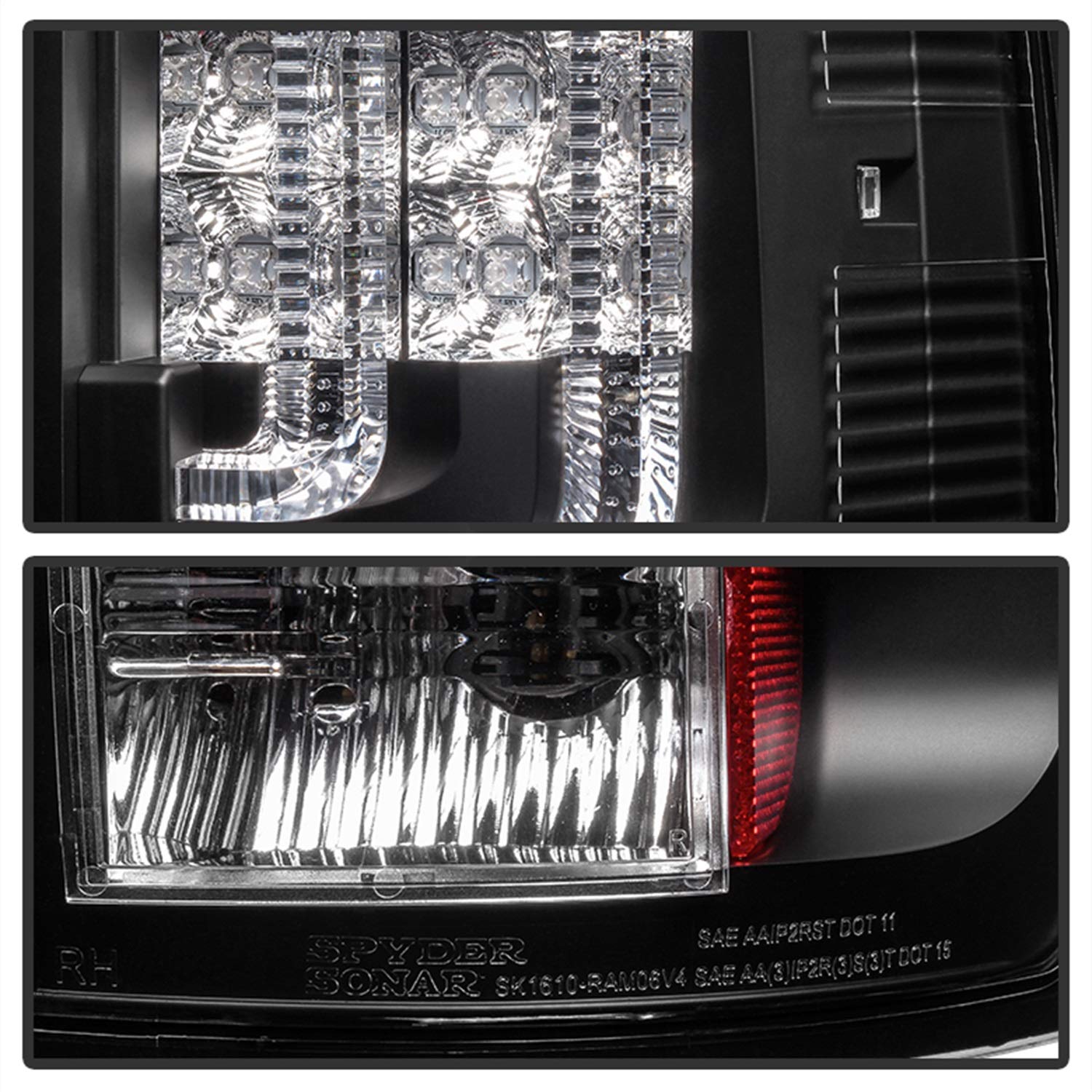 Spyder Xtune 5081810 Dodge Ram 02-06 1500 / Ram 2500/3500 03-06 Version 2 LED Tail Light - Black