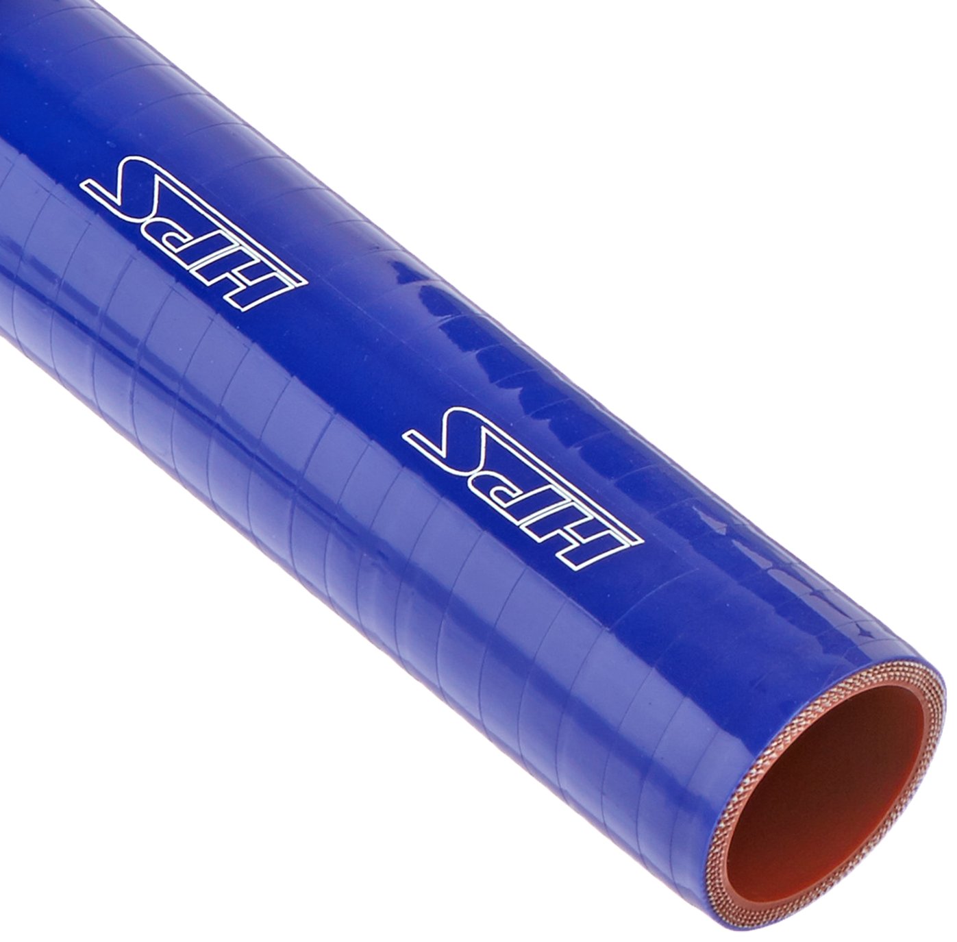 HPS Silicone HTST-150-BLUE High Temperature 4-ply Reinforced Tube Coupler Hose, 80 PSI Maximum Pressure, 12" Length, 1-1/2" ID, Blue