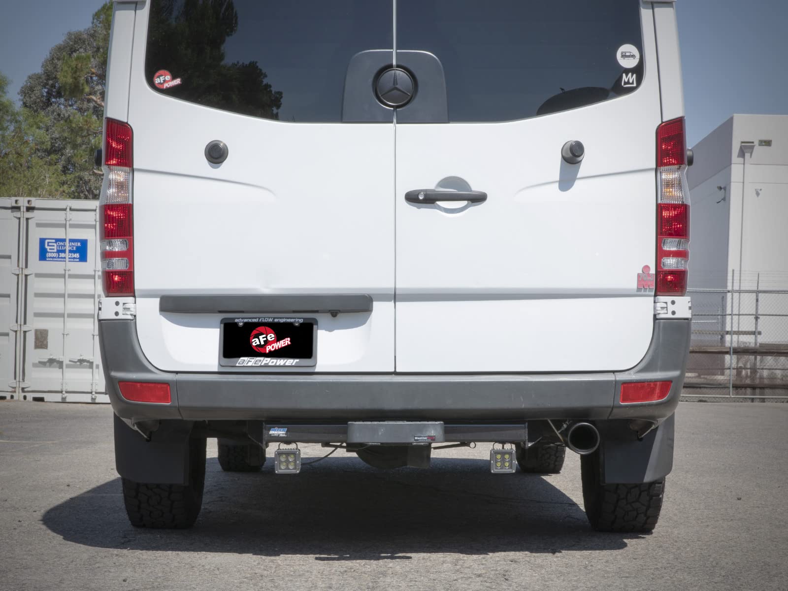 aFe Power 2-1/2 IN Vulcan Series 304 Stainless Steel Cat-Back Exhaust System w/Black Tip Fit Mercedes-Benz Sprinter 14-18 2.1/3.0L (td) 49-36502-B