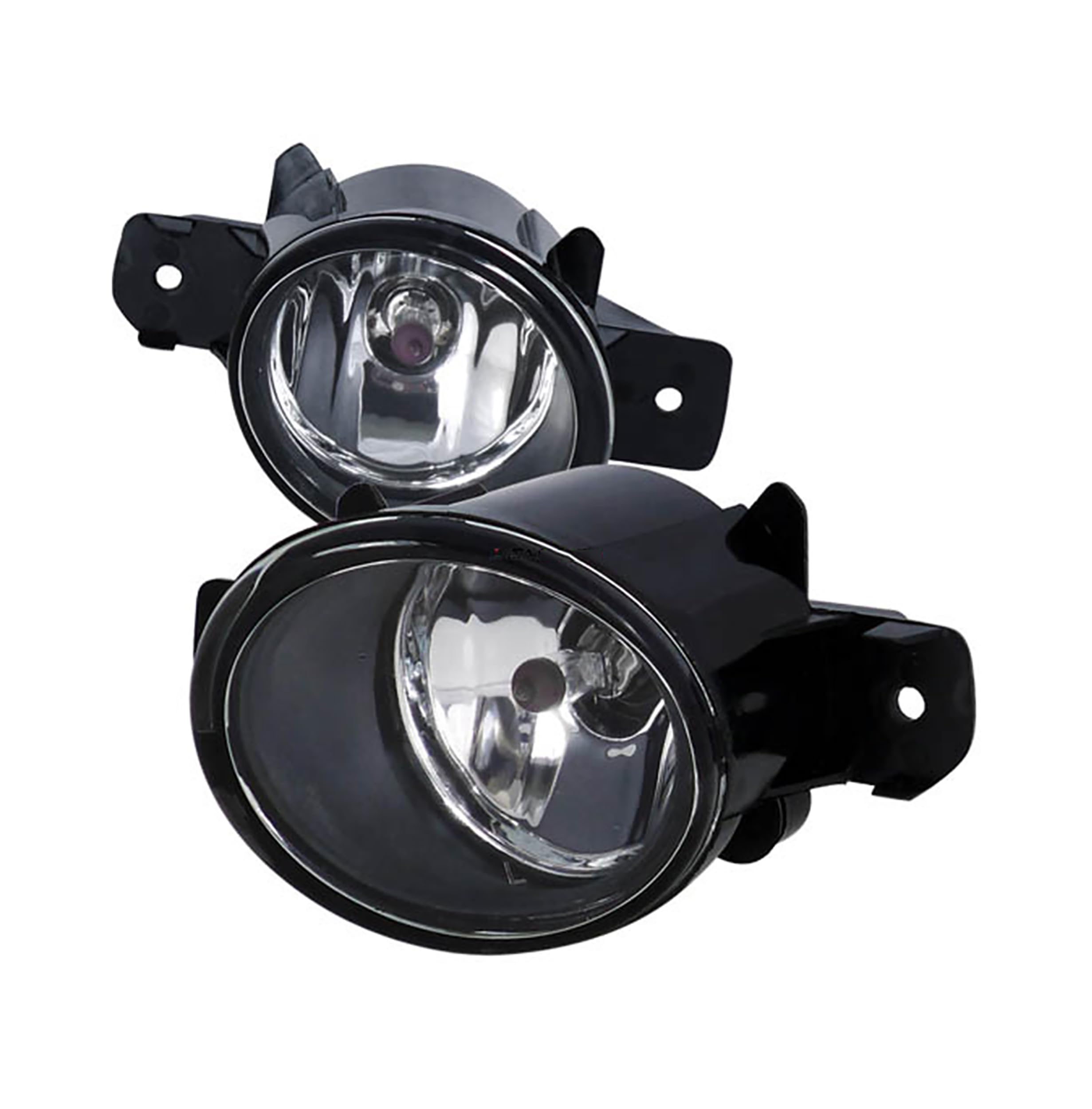 OEM Replica Black Horse Fog Light Clear Compatible with 2015-2016 Nissan Murano-NS374OE