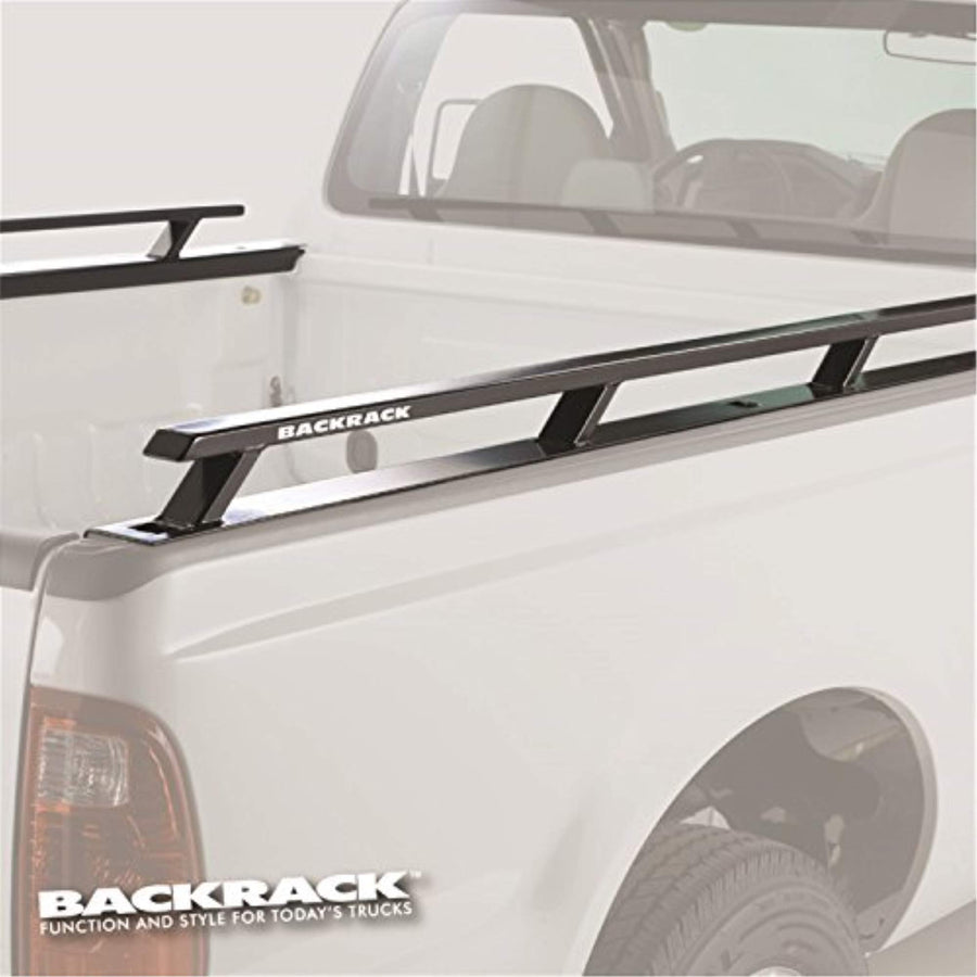 BACKRACK RealTruck Side Rails to use w/Standard Bed | Black, No Drill | 80524 | Fits 2017-2025 Chevrolet/GMC Silverado/Sierra 1500; 2020-2025 Chevrolet/GMC Silverado/Sierra 2500/3500 HD & Others
