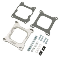 Carburetor Adapter Kit Mr. Gasket 4Bbl To 4Bbl, Silver