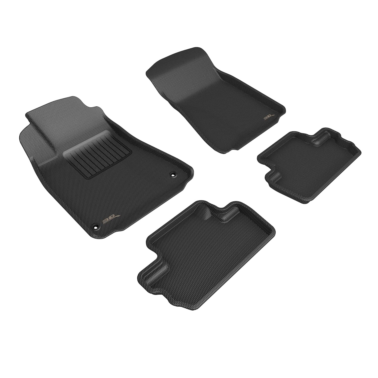 Kagu Floor Mat 3D MAXpider Custom Fit (Black) Compatible for Lexus is 2009-2015-Full Set