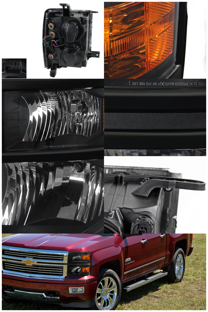 LT-FST145RGLED-TM Spec-D Tuning Led Tail Lights Chrome Housing Red Smoked Lens FORD FIESTA 14-19
