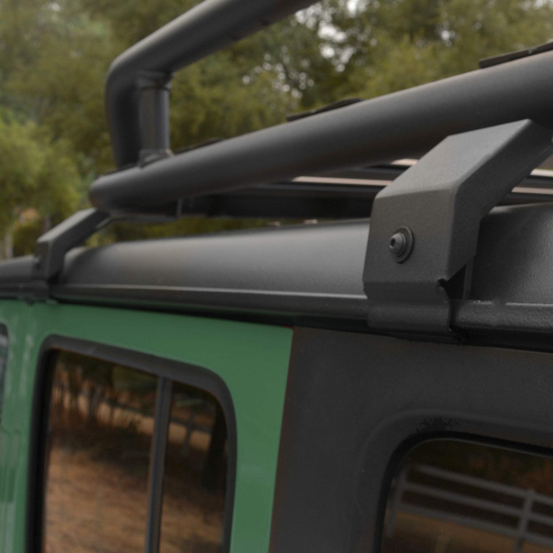 Go Rhino Mounting Kit SRM - 4 Gutter Mounts | Mild Steel, Textured Black | 5910010T | Fits Go Rhino SRM300, SRM400, SRM500, & SRM600 Roof Racks (Excludes SRM300 Racks on Jeep Wrangler)