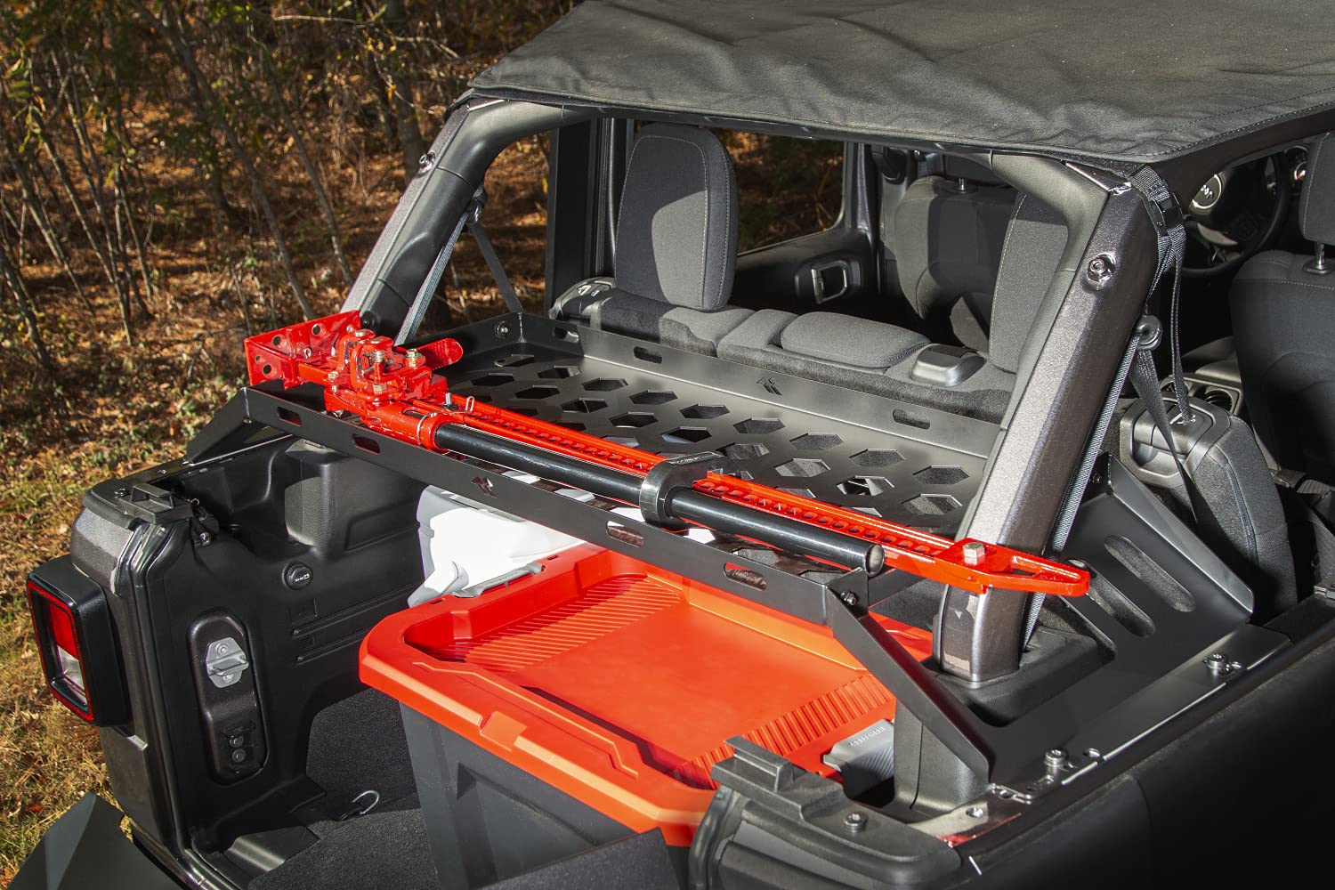 Rugged Ridge Cargo Storage Interior Rack for Jeep Wrangler JKU/JLU | 13551.41 | Fits 2007-2025 Jeep Wrangler JK/JL 4-Door