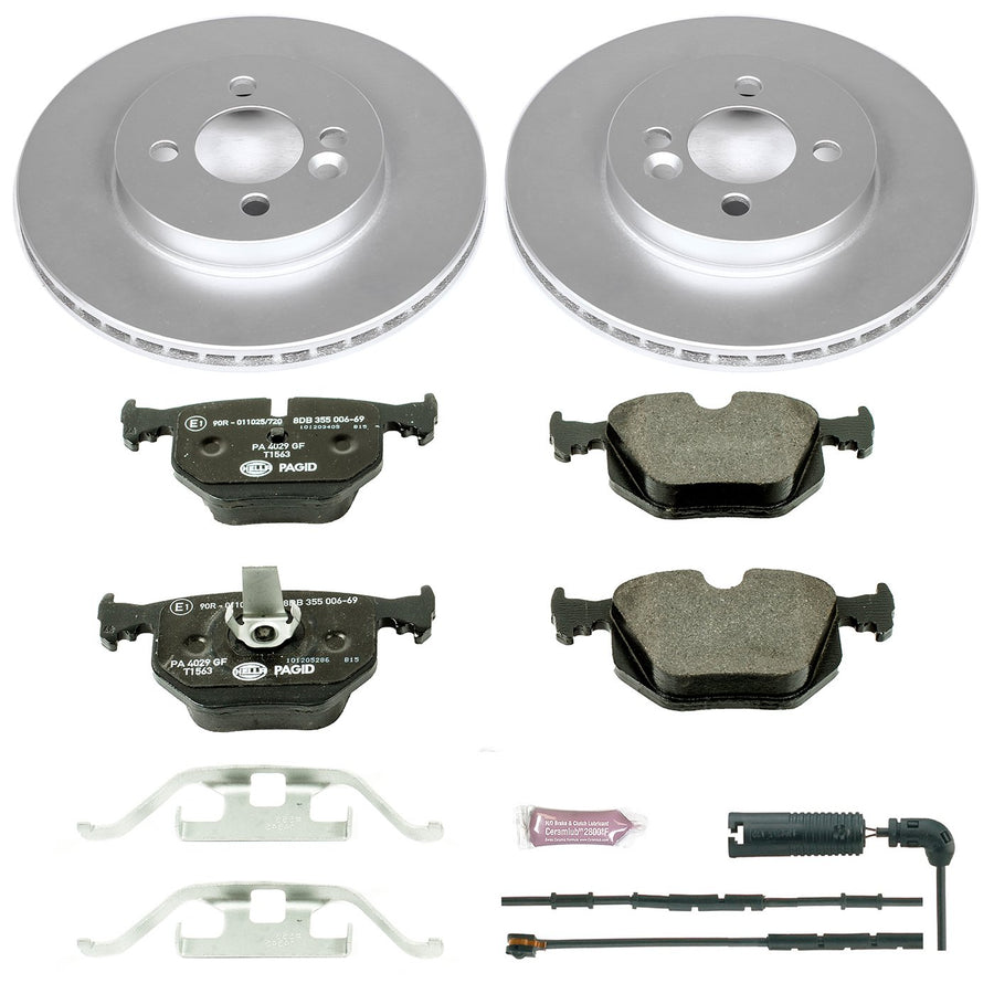 Rear Power Stop ESK5729 Euro-Stop Brake Kit and 1 Rear Sensor Wire For BMW 330Ci 2001-2006, BMW 330i 2001-2005, BMW 330xi 2001-2005 [Model Specific]