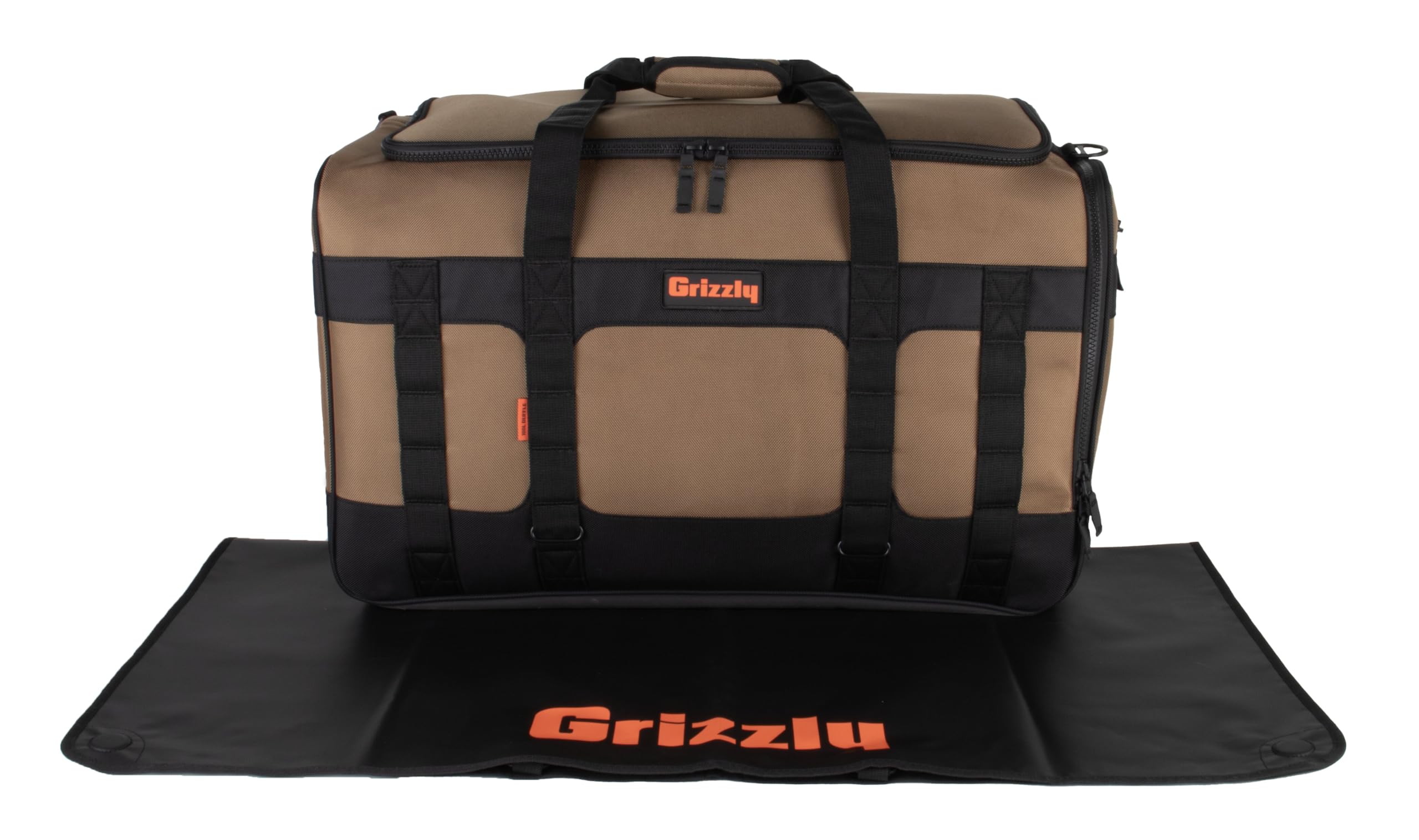 Duffle Grizzly 100 | Heavy-Duty Construction | Water Resistant Base | 100L Capacity | Large Storage Pocket | Tan