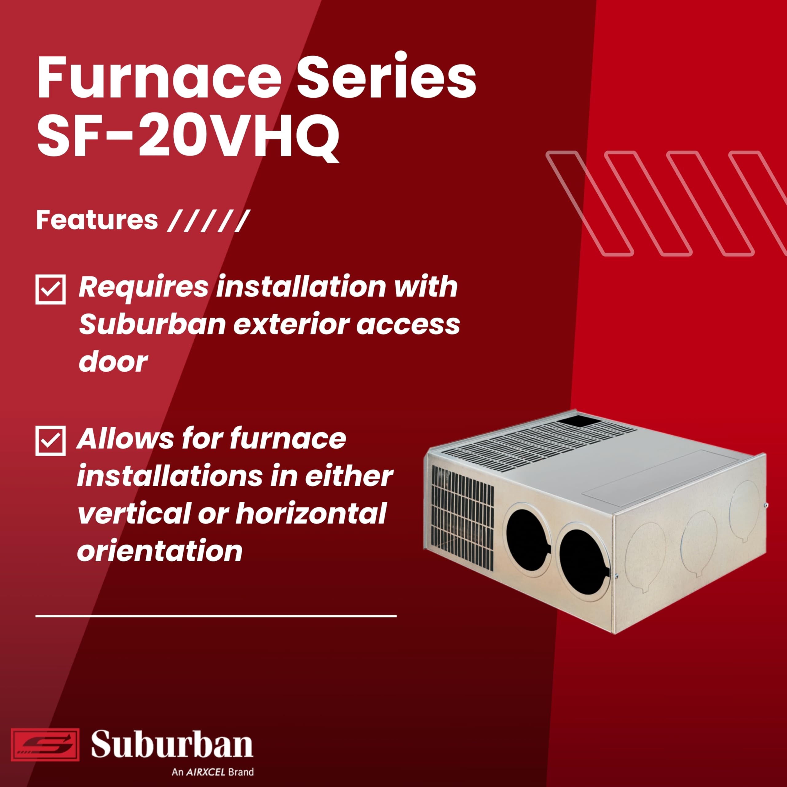 Suburban Ducted SF Series Low Profile Furnace SF-20VHQ 20,000 BTU/h LP Gas Model 2573A