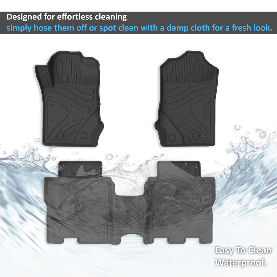 TOTALINER Black Horse Heavy Duty Floor Mat Anti-Skid Black 1.37'' Thickness Compatible with 2021-2025 Ford Bronco-FMFBR22