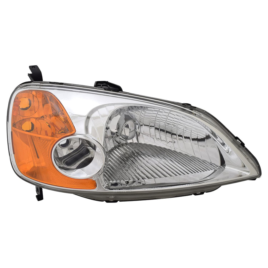 Right TYC Headlight Assembly Compatible with 2001-2003 Honda Civic