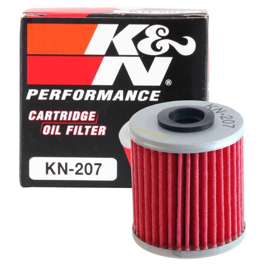 K&N Oil Filter Motorcycle: High Performance, Premium, Designed to be used with Synthetic or Conventional Oils: Fits Select Kawasaki, Suzuki, Beta Vehicles, KN-207