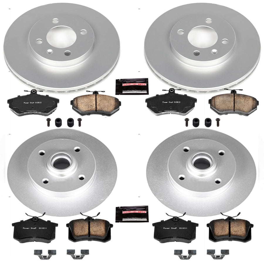 Power Stop Z23 Evolution Geomet Coated Brake Kit Front and Rear For Volkswagen Passat 1995-1997 [Model Specific]