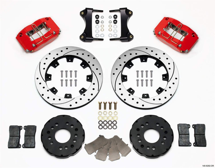 12.19" DPR-DS Front Kit, Drilled, Red