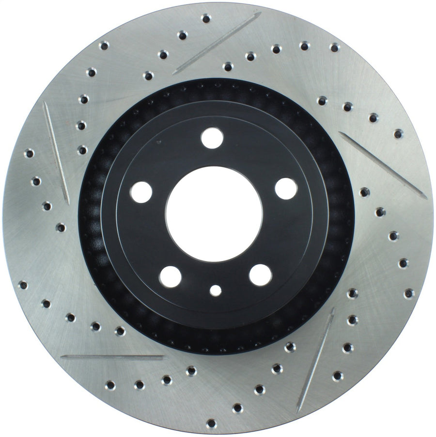 Sport Drilled/Slotted Brake Rotor StopTech 127.61114R (Front Right), 1 Pack
