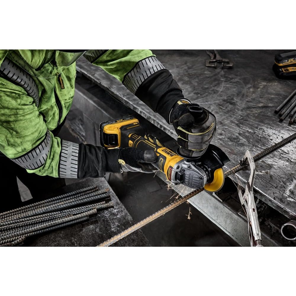 20V MAX XR DEWALT Brushless Cordless 4-1/2 in. - 5 in. Angle Grinder Kit with XR POWERPACK (DCG410WW1)