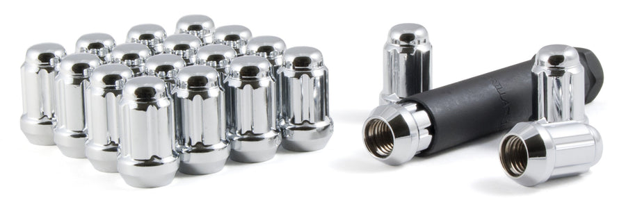 Small Diameter Gorilla Automotive Acorn Chrome 5 Lug Kit (12mm x 1.50 Thread Size) Pack Of 20