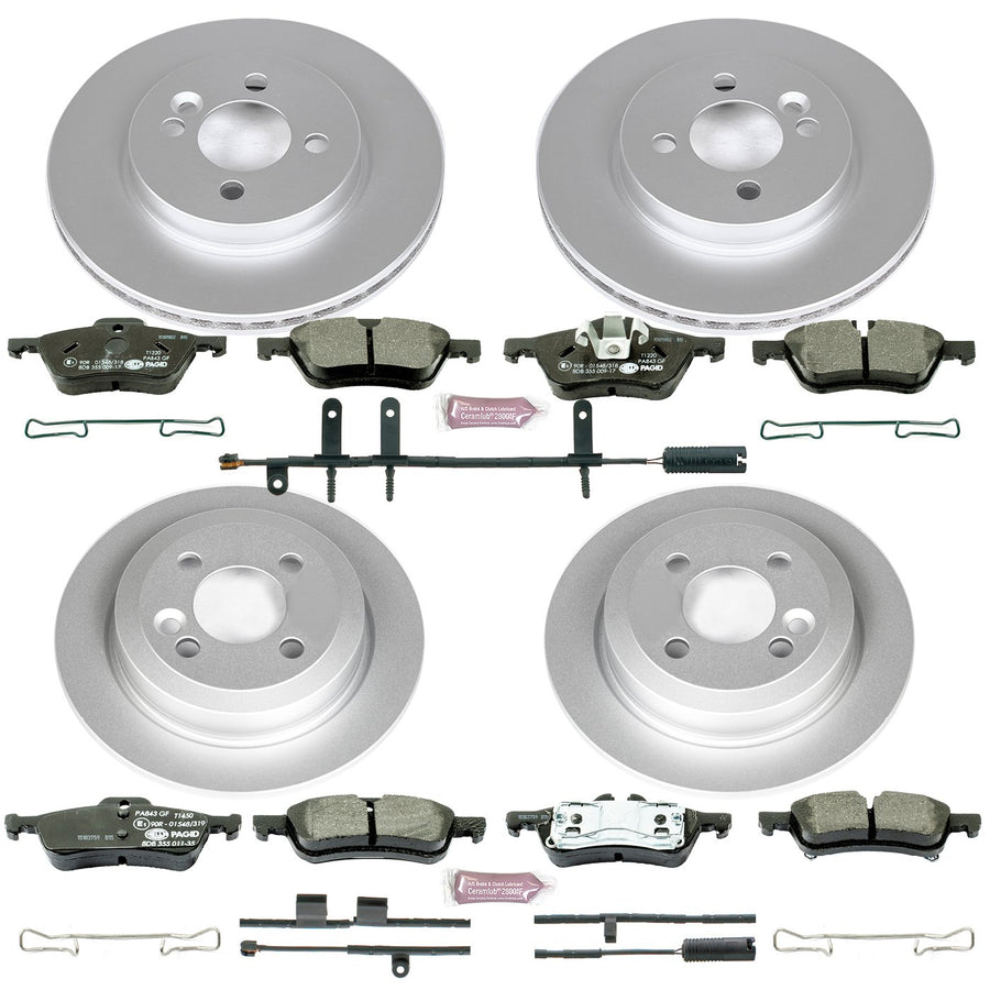 Euro-Stop Brake Kit Power Stop ESK6296 For Mini Cooper Front and Rear 2007-2008 [Model Specific]