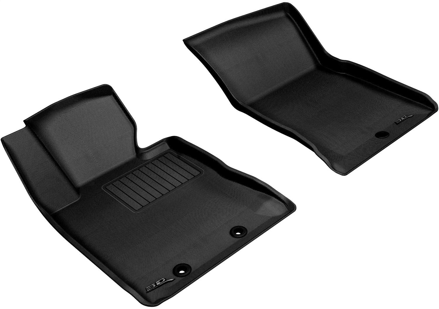 Front Row 3D MAXpider Custom Fit All-Weather Floor Mat for Select Hyundai Genesis Models - Kagu Rubber (Black)