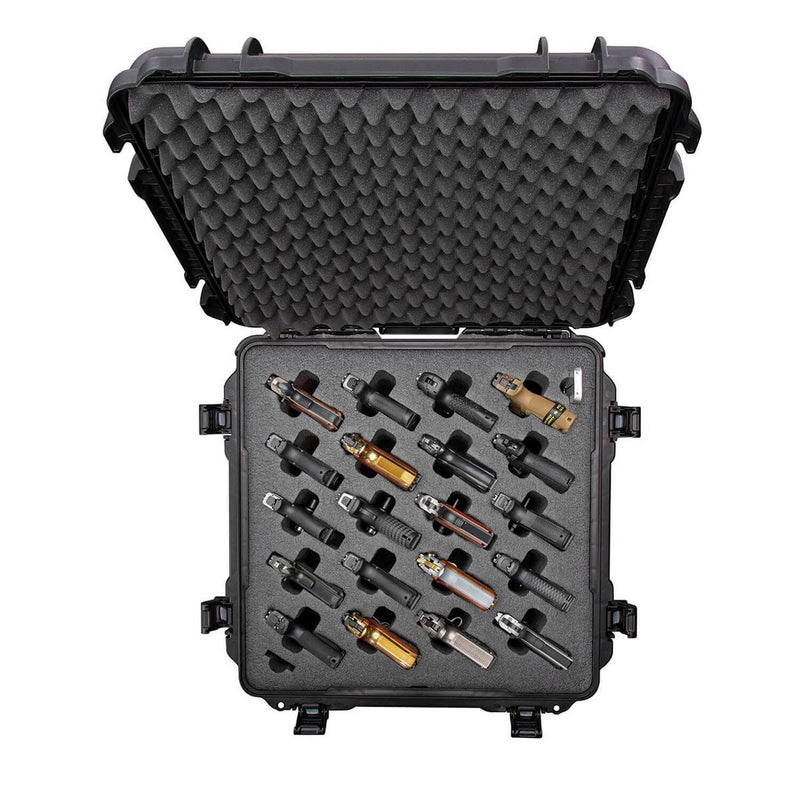 Waterproof Nanuk 968 Professional Gun Case with Foam Insert for 20UP w/Wheels - Black (968-20UP1)
